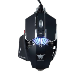 Mouse Gaming profesional CombatWing® CW20 Pro V2, by Onikuma, 8000 DPI, 6400FPS, metalic, Iluminare RGB, Dimensiune ajustabila, Buton x3 FirePower, 7 Butoane, programabil, software inclus, Negru