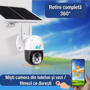 Cameră solară 4G Lenso 5 MP – autonomie totală, vizibilitate nocturnă și stocare extinsă