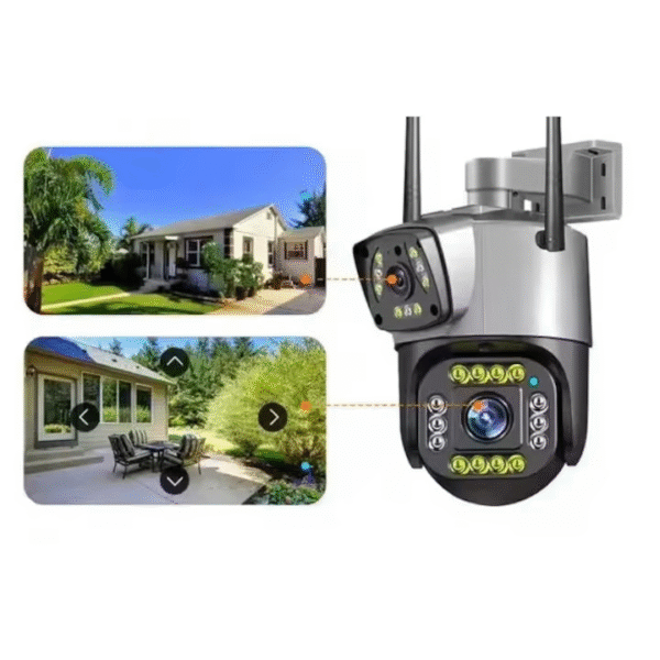 Cameră inteligentă AT53-5 4 MP – Wi-Fi, sunet bidirecțional și panoramă 360° pentru supraveghere completă si card de 128 GB - imagine 2