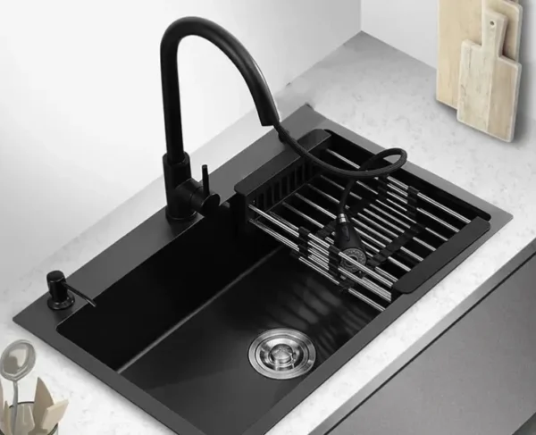 ✨🛁 Set Chiuvetă Multifuncțională Premium ✨ 🚰 Baterie Tip Lebădă | 🧩 Funcții Smart | 🎁 Accesorii Incluse | 🔥 Design Elegant